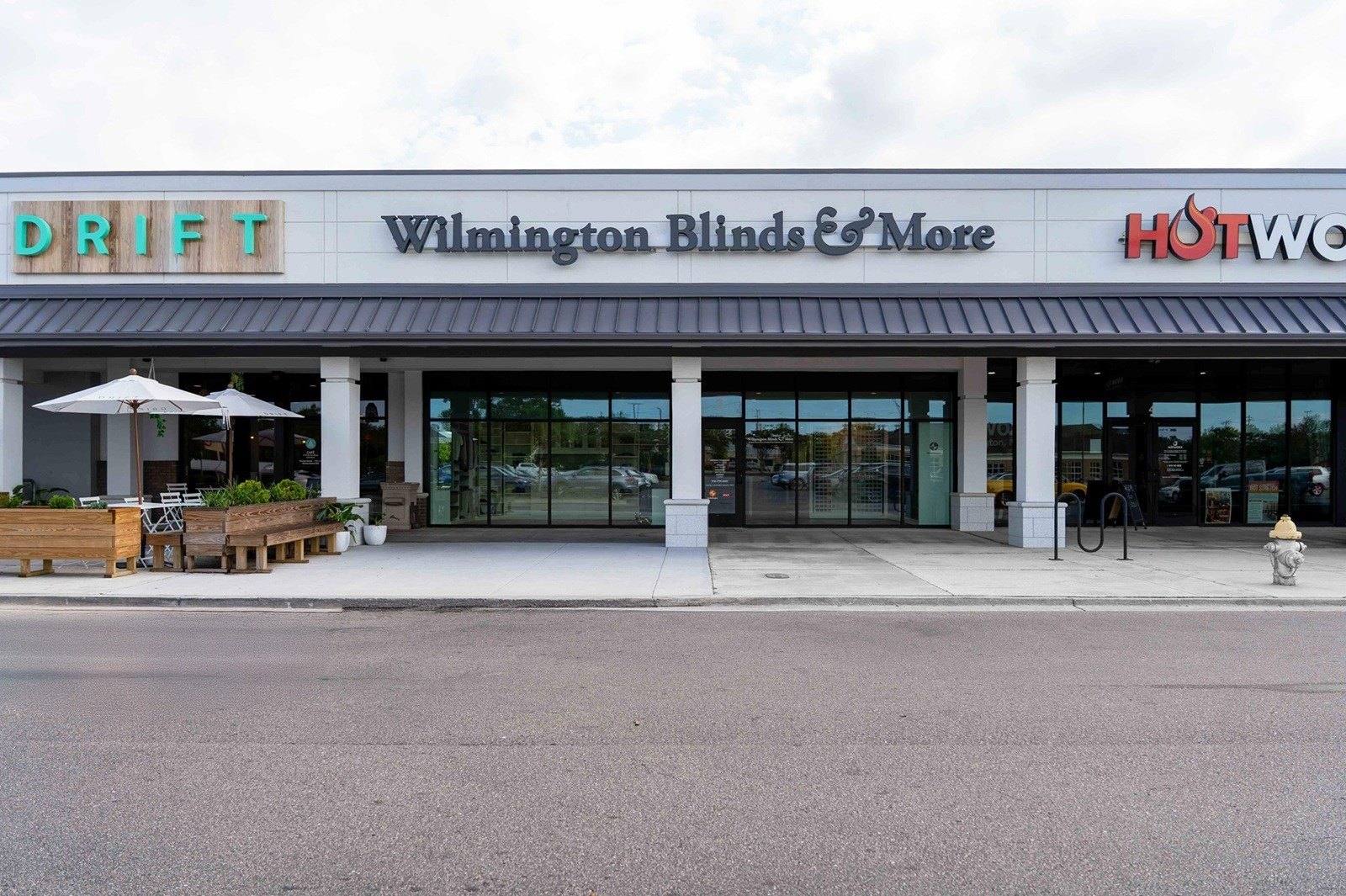 Wilmington Blinds & More storefront in Hanover Center on Oleander Drive